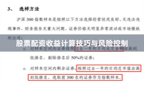 股票配资收益计算技巧与风险控制